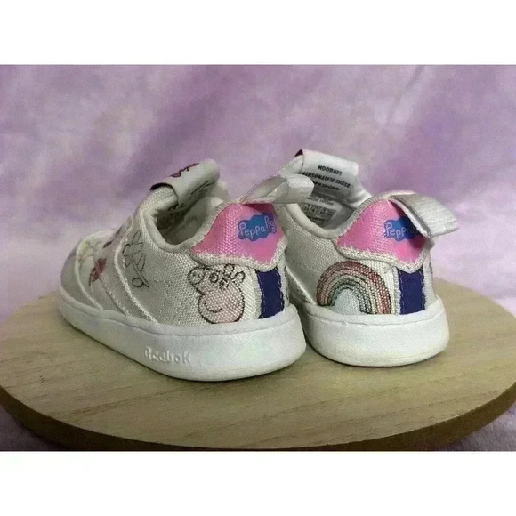 Reebok Club C Slip-On IV Peppa Pig Toddler Size 4 Sneakers - Picture 2 of 13